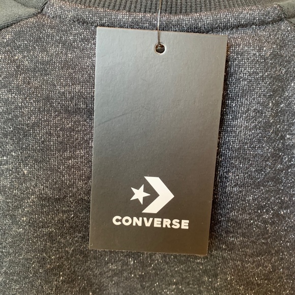 NWT Converse Black Crop Sweatshirt Size S - Picture 8 of 8